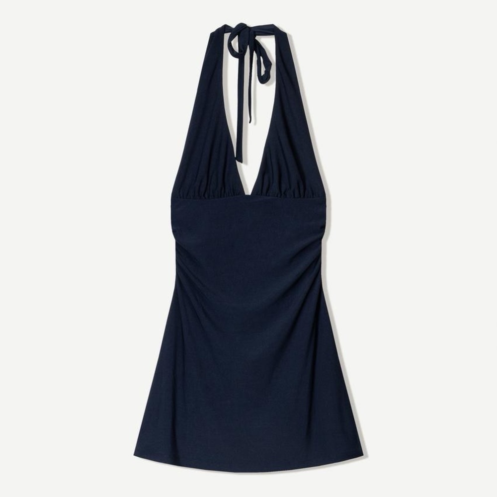 Bershka navy Halter Mini Dress - Picture 3 of 9